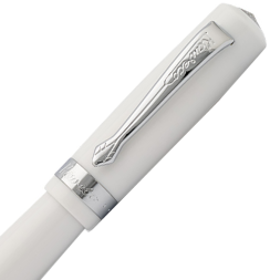 Перьевая ручка Kaweco Student белая в акриловом корпусе корпусе с синим картриджем в футляре