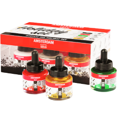 Набор акриловых чернил Amsterdam Acrylic Ink Holiday Set 6 цветов для леттеринга
