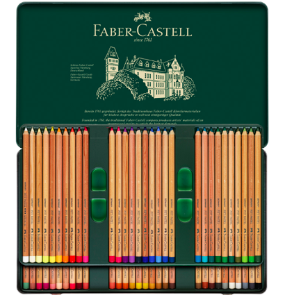 Пастельные карандаши Faber-Castell Pitt Pastel Pencils в наборе 60 цветов в пенале