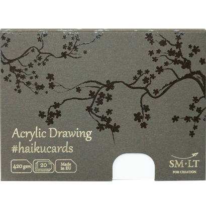 Набор открыток для акрила SMLT Acrylic #Haikucards для иллюстраций А6 / 20 штук / 420 гм