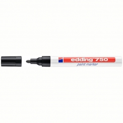 Маркер-краска Edding 750 черный 2-4 мм