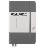 Записная книжка Leuchtturm «Pocket» A6 нелинованная глубокий серый 187 стр.