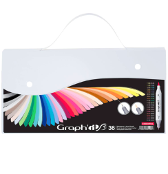 Набор маркеров для рисования Graph'it Brush 36 в фирменном кейсе