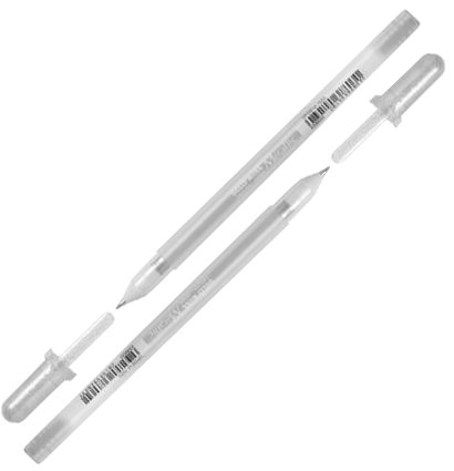 Серебряная гелевая ручка Sakura Gelly Roll Metallic Silver для рисования (металлик)