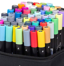 Набор спиртовых маркеров Graphmaster Bag Set 63 Advanced в фирменном пенале (продвинутый)