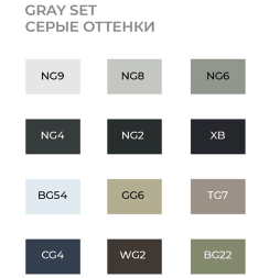 Набор 12 маркеров Sketchmarker Brush Pro "Оттенки серого" в пенале