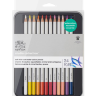 Набор акварельных карандашей Winsor Newton Studio Collection 24 цвета в пенале купить в художественном магазине Скетчинг Про с доставкой по всему миру