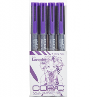 Набор капиллярных линеров Copic Multiliner 4 штуки лаванда (0.05 - 0.5 мм)