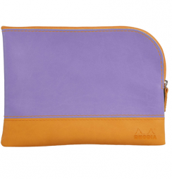 Пенал Rhodiarama из искусственной кожи на молнии цвет ирис 21 х 28 см