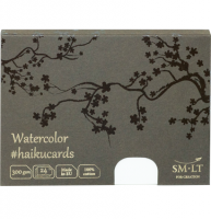 Набор открыток из хлопка SMLT Watercolor #Haikucards для иллюстраций А6 / 24 штуки / 300 гм