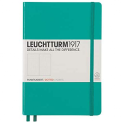 Записная книжка Leuchtturm «Medium» A5 в точку изумрудная 251 стр.