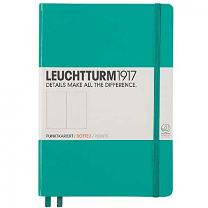 Записная книжка Leuchtturm «Medium» A5 в точку изумрудная 251 стр.