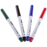 Набор маркеров для белой доски Milan Whiteboard 4 цвета с пером пулей, губка-держатель магнитная блистер