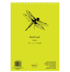 Альбом для рисования SMLT Sketch pad Cream универсальный А4 / 100 листов / 80 гм