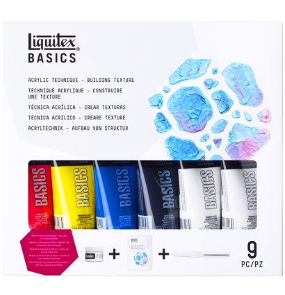Набор акриловых красок Liquitex Acrylic Basics Build Text 6 цветов в тубах 75 мл