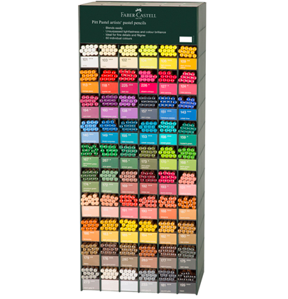 Дисплей с пастельными карандашами Faber-Castell Pitt Pastel Pencils 60 цветов по 12 штук