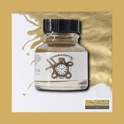 Тушь Winsor&Newton Ink 283 "Золотой металлик" для рисования и каллиграфии