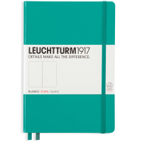 Записная книжка Leuchtturm «Medium» A5 нелинованная изумрудная 251 стр.