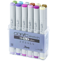 Набор маркеров COPIC SKETCH 12 EX-5 с кистью