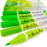 Акварельные маркеры Ecoline Brush Pen в наборе 5 Green (зеленые) купить для акварельного скетчинга в магазине ПРОСКЕТЧИНГ с доставкой по РФ и СНГ