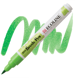 Акварельные маркеры Ecoline Brush Pen в наборе 5 Green (зеленые)