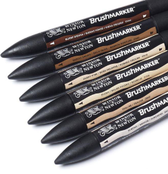 Набор маркеров Brushmarker Winsor & Newton 6 штук, оттенки кожи