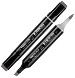 FINECOLOUR BRUSH 24 маркера с кистью "Базовый" набор в кейсе