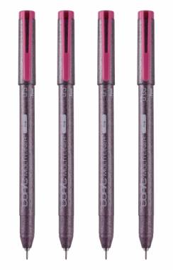 Набор капиллярных линеров Copic Multiliner 4 штуки розового цвета (0.05 - 0.5 мм)