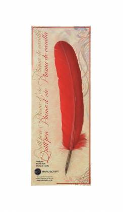 Перо Manuscript Drawing Nib гусиное для каллиграфии 27-30 см разные цвета