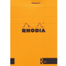 Блокнот в клетку Rhodia Basics мягкая обложка оранжевый 11 х 17 см / 80 листов / 80 гм