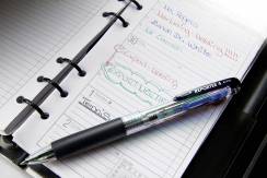 Ручка шариковая автоматическая  четырехцветная  Tombow Reporter 4 черный корпус линия 0.7 мм