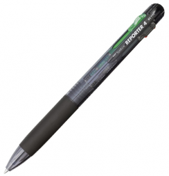 Ручка шариковая автоматическая  четырехцветная  Tombow Reporter 4 черный корпус линия 0.7 мм