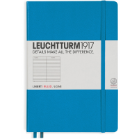 Записная книжка Leuchtturm «Medium» A5 в линейку лазурная 251 стр.