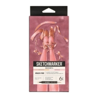 Набор 6 маркеров Sketchmarker Brush Pro Skin Set v1