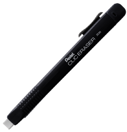 Ластик-ручка Pentel Clic Eraser (квадратный ластик)