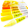 Акварельные маркеры Ecoline Brush Pen в наборе 5 Yellow (желтые) купить для акварельного скетчинга в магазине ПРОСКЕТЧИНГ с доставкой по РФ и СНГ