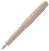 Перьевая ручка Kaweco Skyline Sport цвета кофе с молоком в пластиковом корпусе корпусе с синим картриджем