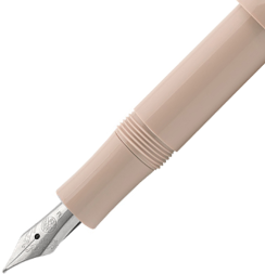 Перьевая ручка Kaweco Skyline Sport цвета кофе с молоком в пластиковом корпусе корпусе с синим картриджем