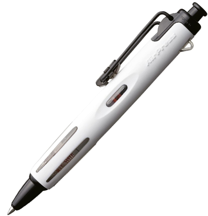Ручка шариковая автоматическая Tombow AIRPRESS под давлением белый корпус линия 0.7 мм, черная