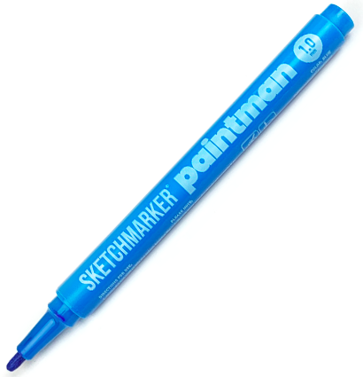 Маркер перманентный Sketchmarker Paintman синий 1 мм