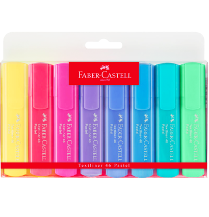 Набор маркеров-текстовыделителей Faber-Castell TL-46 пастельные 8 цветов