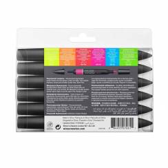 Набор маркеров Promarker 6 Neon Winsor & Newton неоновые