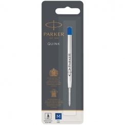 Стержень шариковый объемный Parker QuinkFlow Ball Point синий 98 мм 1,0 мм металл
