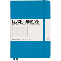 Записная книжка Leuchtturm «Medium» A5 в точку лазурная 251 стр.
