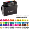 Купить набор профессиональных маркеров для скетчинга и рисования в кейсе в чемодане Touch Twin 48 цветов в интернет-магазине товаров для рисования и скетчинга ПРОСКЕТЧИНГ