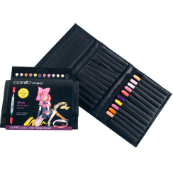 Набор маркеров COPIC CIAO 12 Witch с кистью в пенале