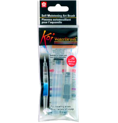 Кисть с резервуаром для воды Sakura Koi Waterbrush №6 средняя для акварели