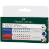 Набор перезаправляемых маркеров для магнитных досок Faber-Castell Whiteboard Grip 1583  (4 цвета)