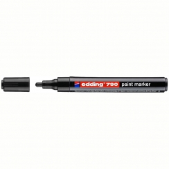 Маркер-краска Edding 790 чёрный 2-3 мм пластиковый корпус
