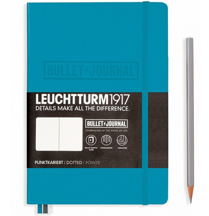 Записная книжка Leuchtturm «Bullet Journal» А5 в точку нордический синий 250 стр.